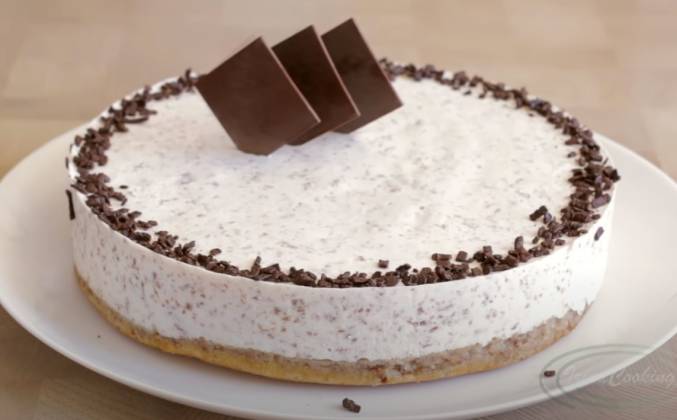 Муссовый торт Страчателла без выпечки в духовке рецепт
