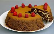 рецепт Шоколадный торт без выпечки с печеньем