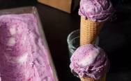 рецепт Ежевично сливочное мороженое с маскарпоне