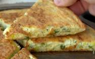 рецепт Кабачковая лепешка на сковороде с сыром и зеленью