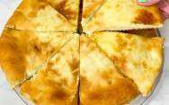 рецепт Осетинский пирог с картошкой и сыром на молоке в духовке