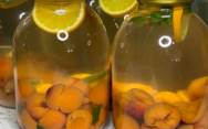 рецепт Как закрыть компот абрикосовый с апельсином на зиму в банке