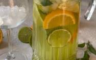 рецепт Лимонад с базиликом, лимоном, апельсином и лаймом
