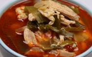 рецепт Корейский острый куриный суп с яйцом