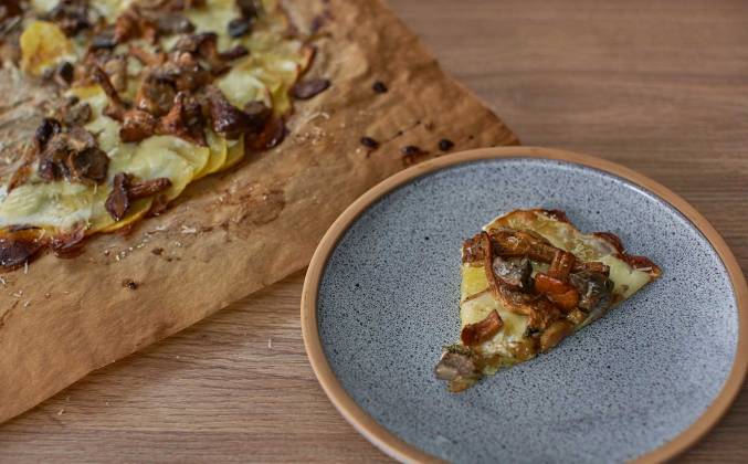 Картофельная пицца с грибами и сыром Просто Кухня рецепт
