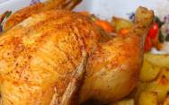 рецепт Как приготовить курицу в духовке целиком