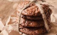 рецепт Шоколадное печенье из рисовой и миндальной муки