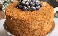 Домашний торт Медовик без раскатки коржей нежный