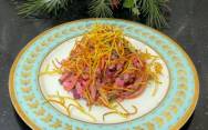 рецепт Узбекский салат с говядиной, огурцами, картошкой и морковкой