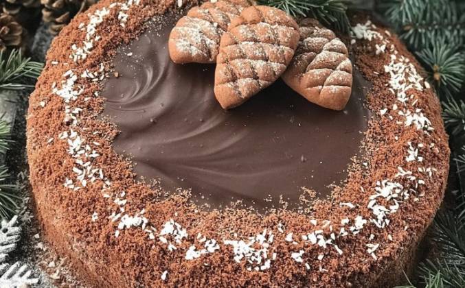 Шоколадный Торт Баунти с кокосовой стружкой рецепт
