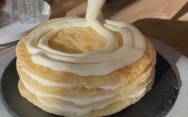 рецепт Заварной крем пломбир на молоке для торта бисквитного