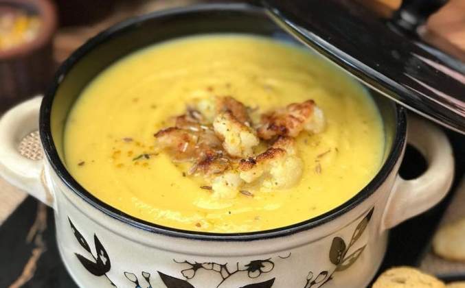 Овощной крем суп из цветной капусты рецепт