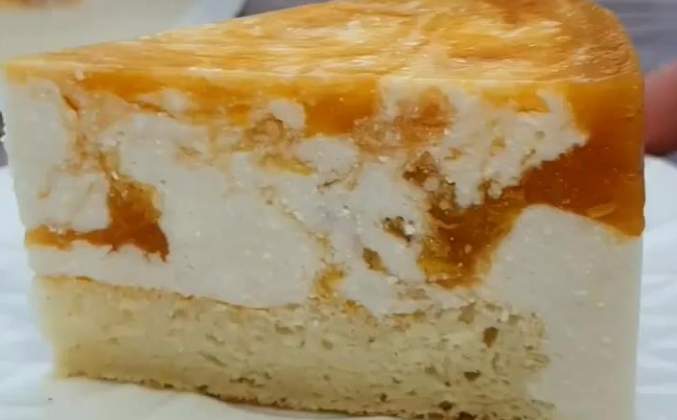 Муссовый ПП торт с творогом и желе из абрикосов рецепт