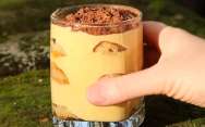 Десерт тыквенный тирамису в стакане