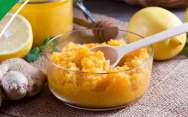 рецепт Витаминная смесь с медом, лимоном, тыквой и имбирём