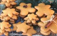 рецепт Медово имбирное печенье с корицей на новый год