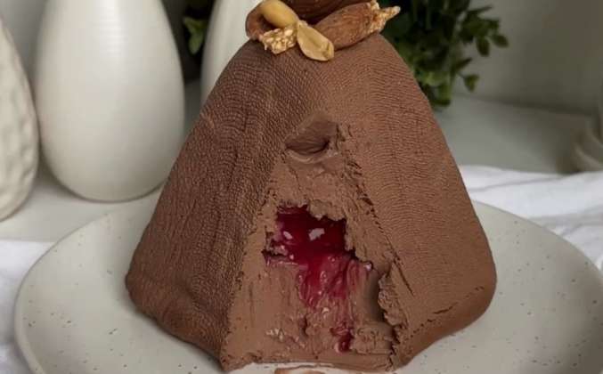 Видео Шоколадно-вишневая творожная пасха рецепт