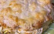 рецепт Запеченные стейки из белокочанной капусты с фаршем в духовке