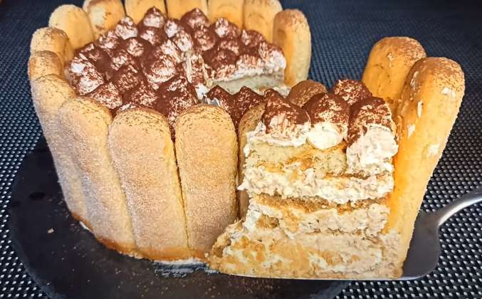 Торт из печенья савоярди, маскарпоне без выпечки рецепт