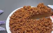 рецепт Шоколадный пирог из миндальной муки и какао