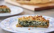 рецепт Тертый пирог с зелёным луком и сыром Просто Кухня