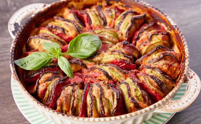 Рататуй с куриным фаршем в духовке Просто Кухня рецепт