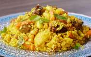 Персидский рис с индейкой и лимоном Просто Кухня