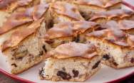 Пирог Мазурка с орехами и изюмом Просто Кухня