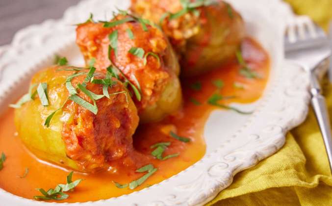 Перец фаршированный щукой Просто Кухня рецепт