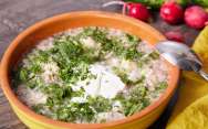 Окрошка с языком и белым квасом Просто Кухня