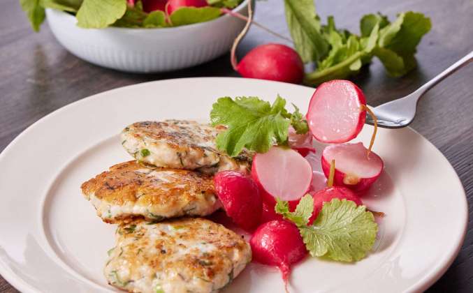 Куриные котлеты с жареной редиской Просто Кухня рецепт