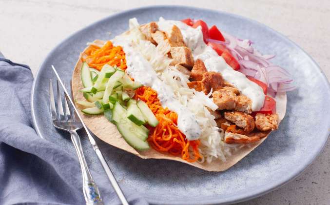 Салат Шаурма с курицей Просто Кухня рецепт