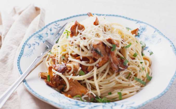 Паста с лисичками Просто Кухня рецепт