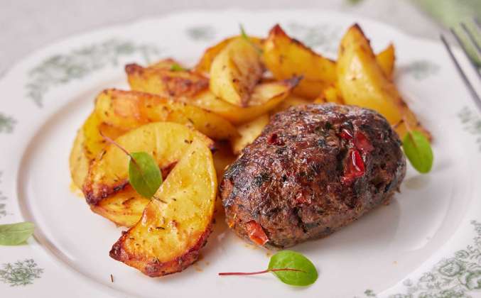 Мясные котлеты с картошкой в духовке Просто Кухня рецепт