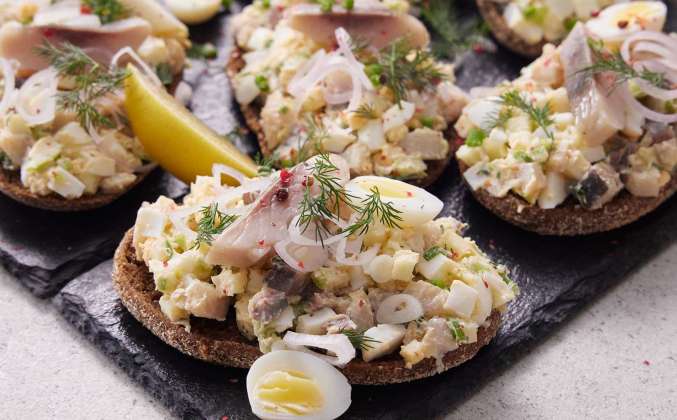 Форшмака на краюшках Просто Кухня рецепт