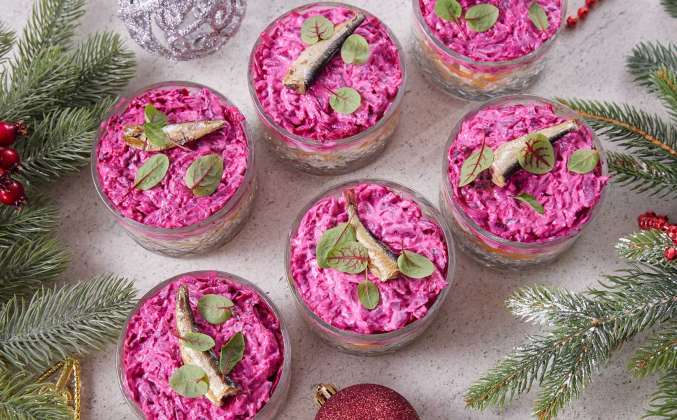 Шпроты под шубой Просто Кухня рецепт