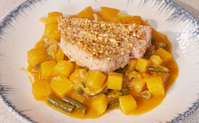 Тунец с тыквой Просто Кухня рецепт