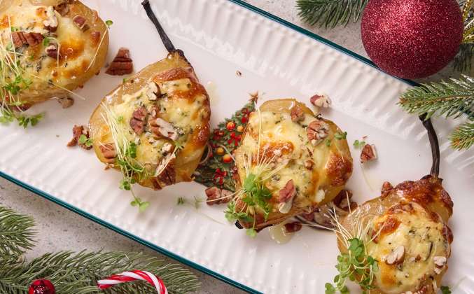 Как запечь грушу с сыром в духовке Просто Кухня рецепт