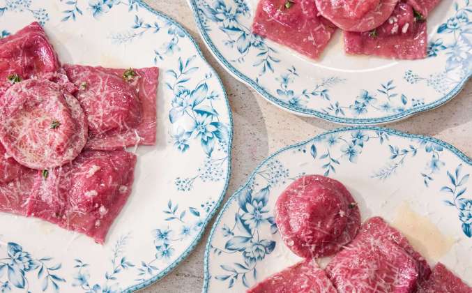 Свекольные равиоли с курицей Просто Кухня рецепт