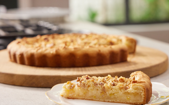 Пирог лимонник с яблоками рецепт