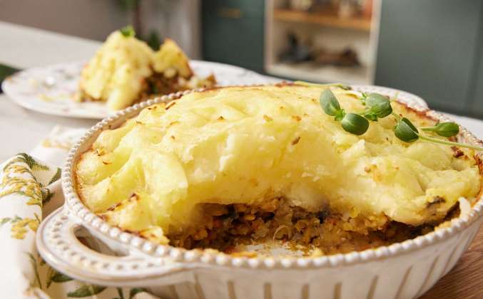 Пастуший пирог с чечевицей Просто Кухня рецепт